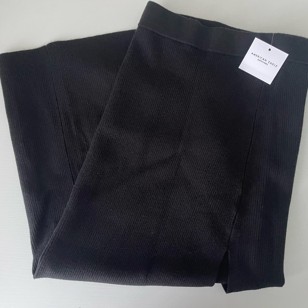 american eagle high waisted sweater slit midi skirt xxsmall NWT